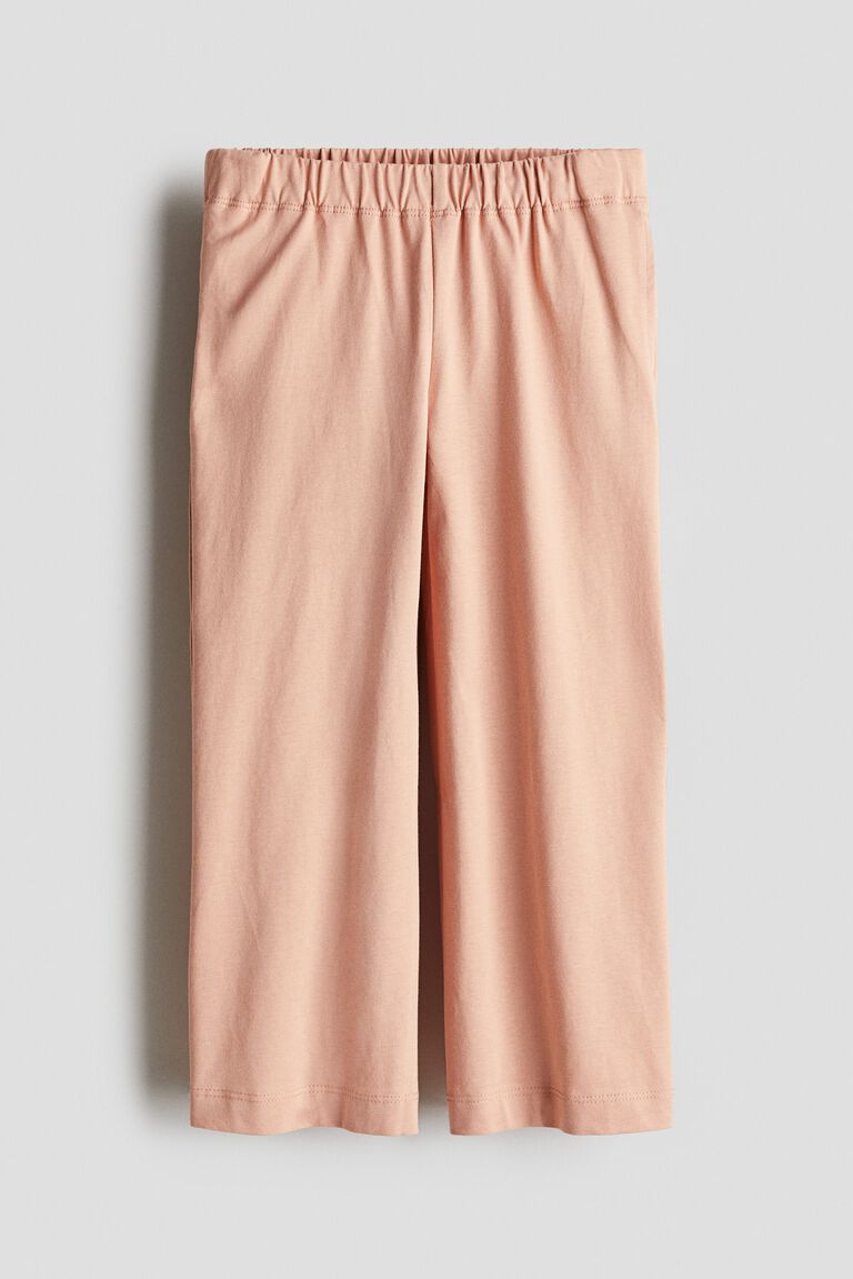 Wide jersey trousers
