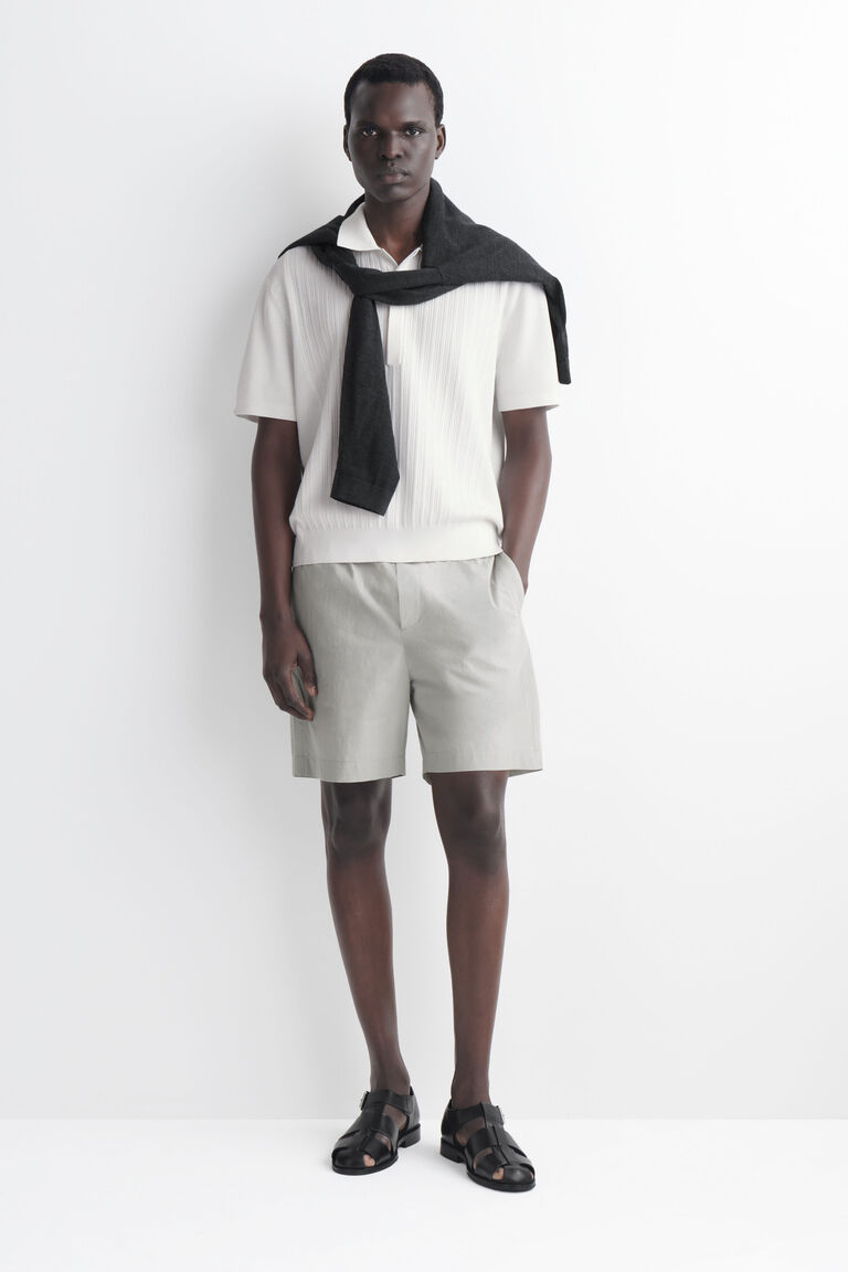 ELASTICATED COTTON SHORTS