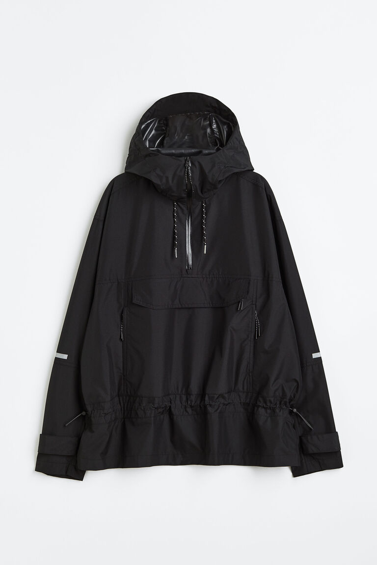 Waterrepellent popover jacket