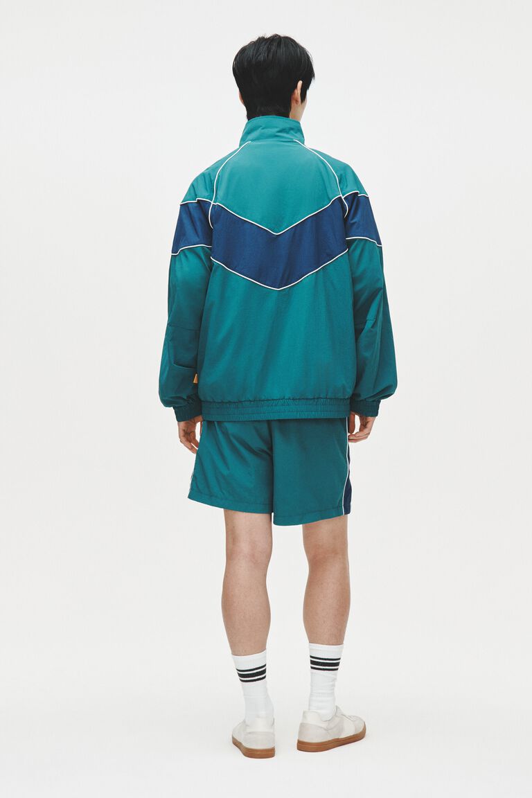 Colour-blocked track jacket
