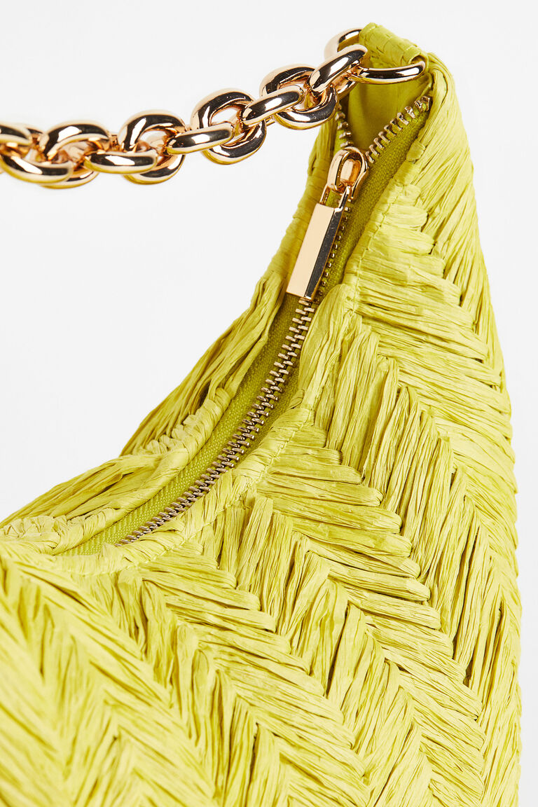 Straw shoulder bag