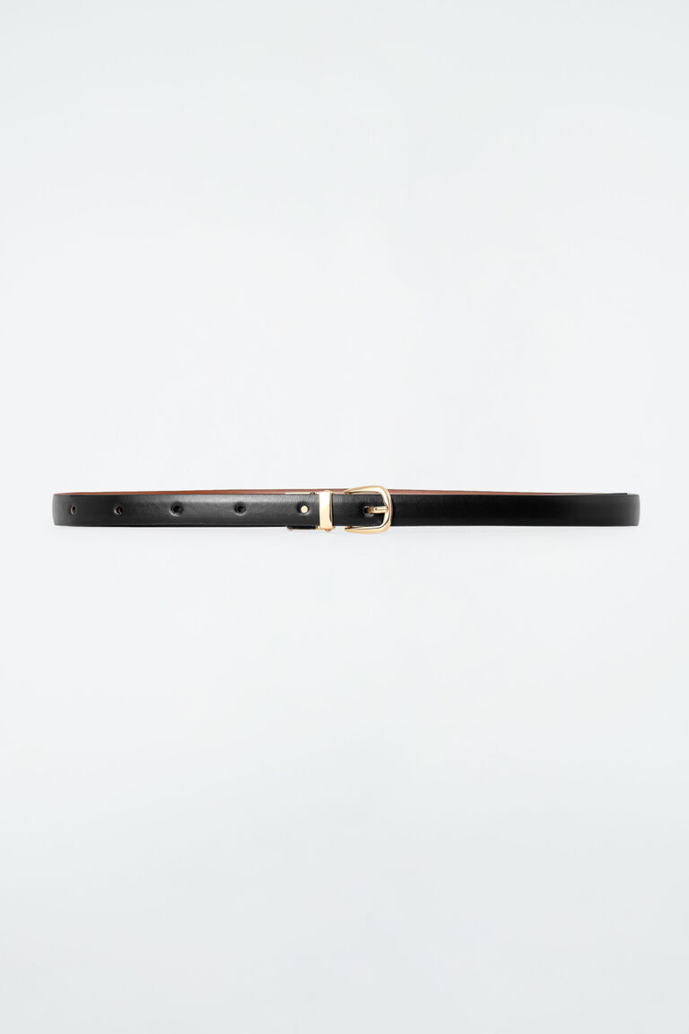 REVERSIBLE SLIM LEATHER BELT