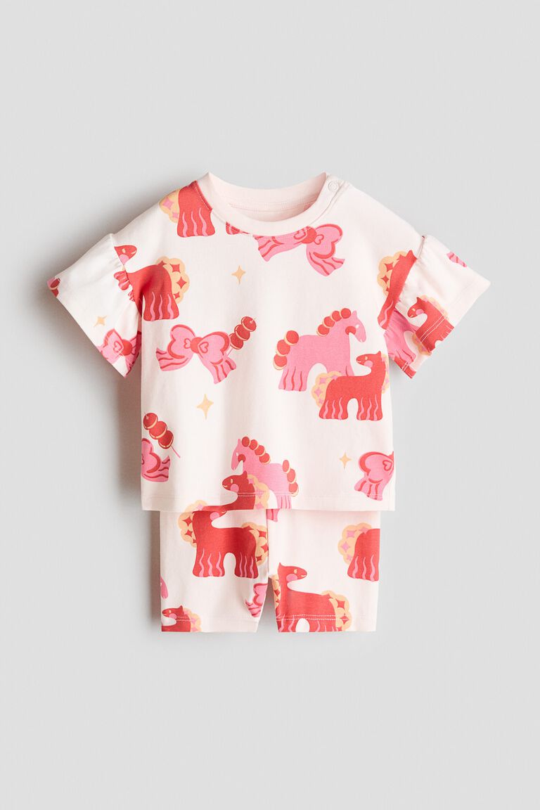 2-piece printed jersey set