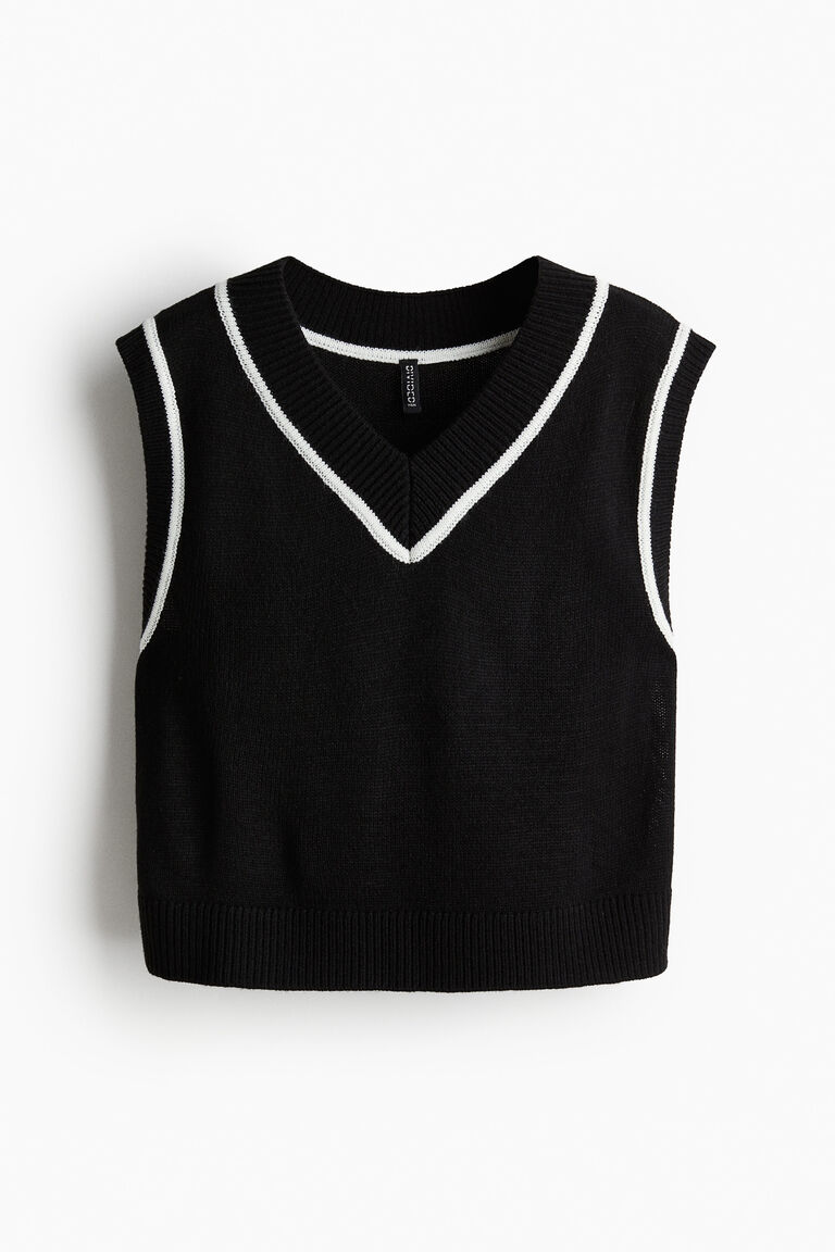 V-neck sweater vest