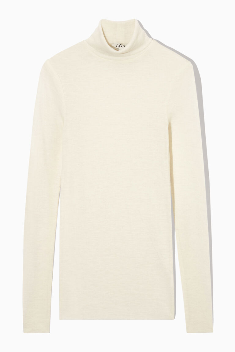 MERINO WOOL TURTLENECK TOP