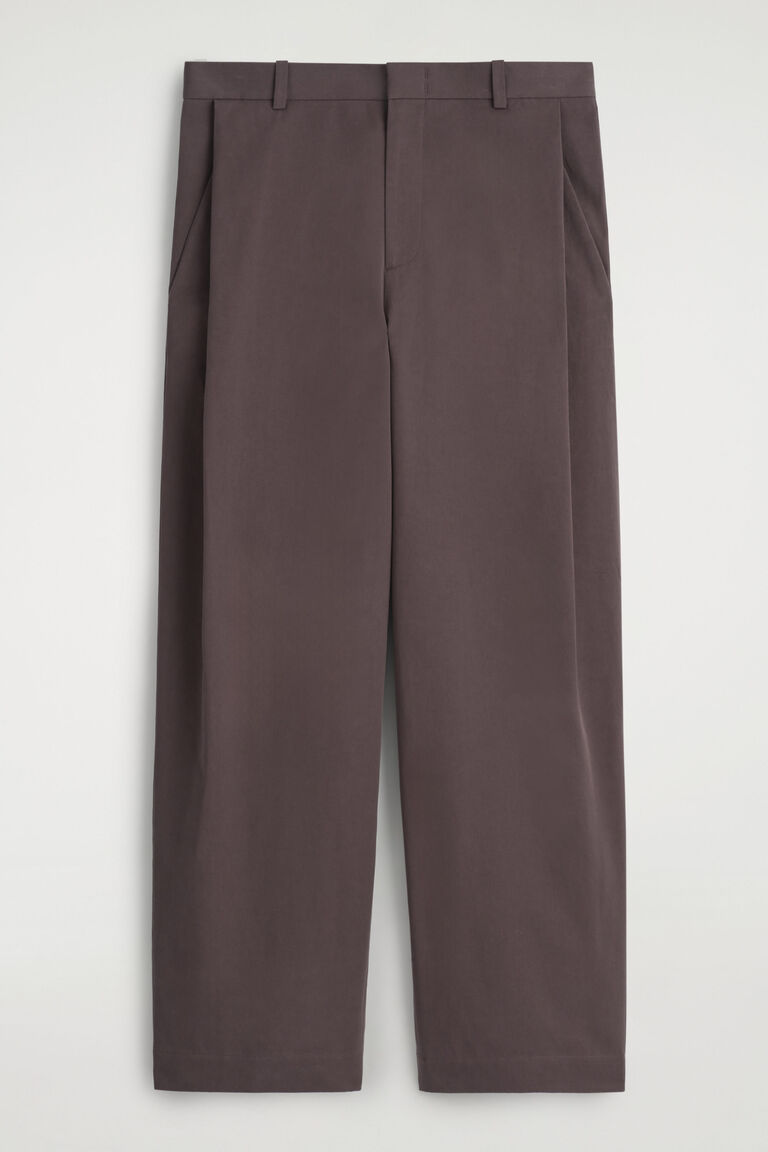 WIDE-LEG COTTON TROUSERS