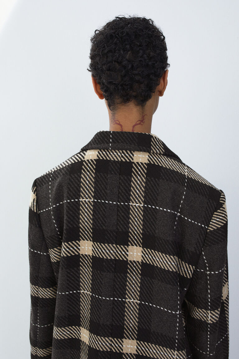 Oversized woolblend jacket