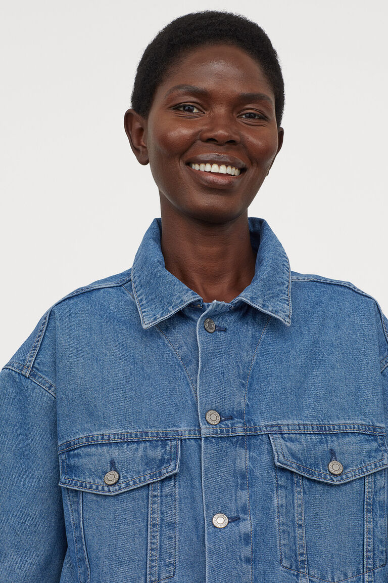 Oversized denim jacket