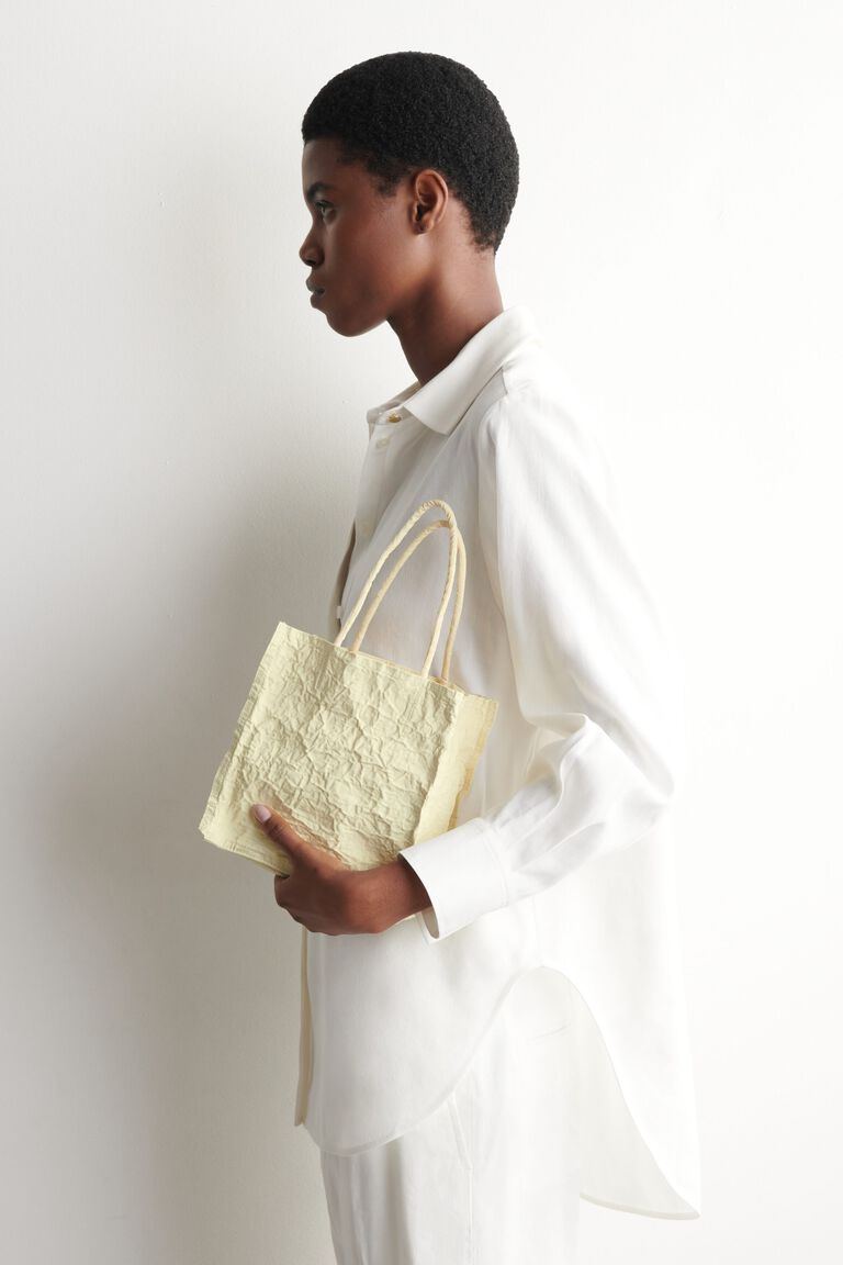 MINI CRINKLED TOTE BAG