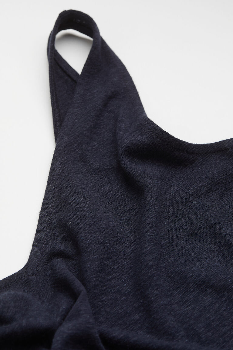 LINEN BLENDED MESH VEST