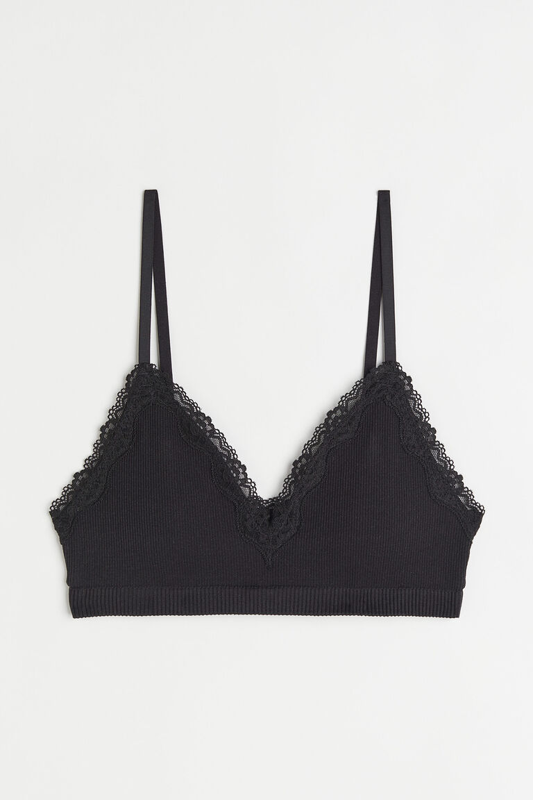 Seamless padded bra