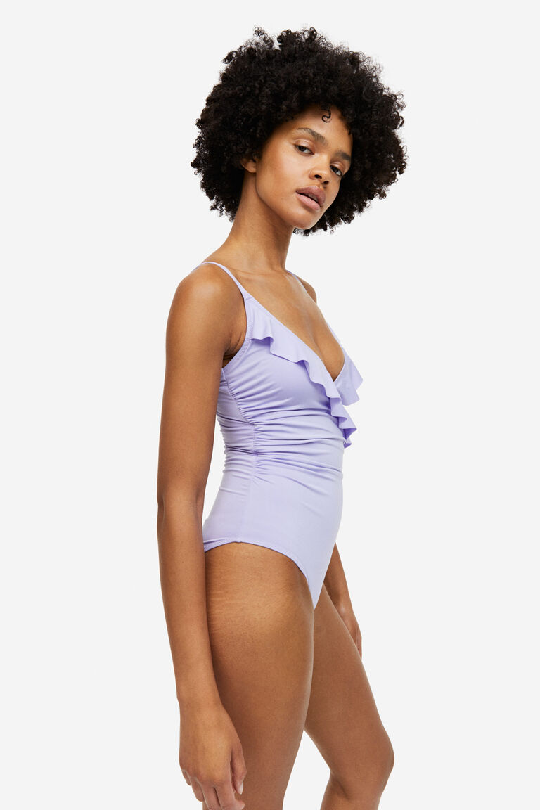 Flounced shaping swimsuit