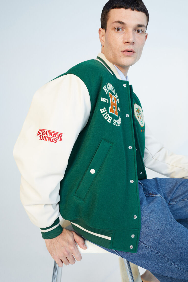 Woolblend baseball jacket