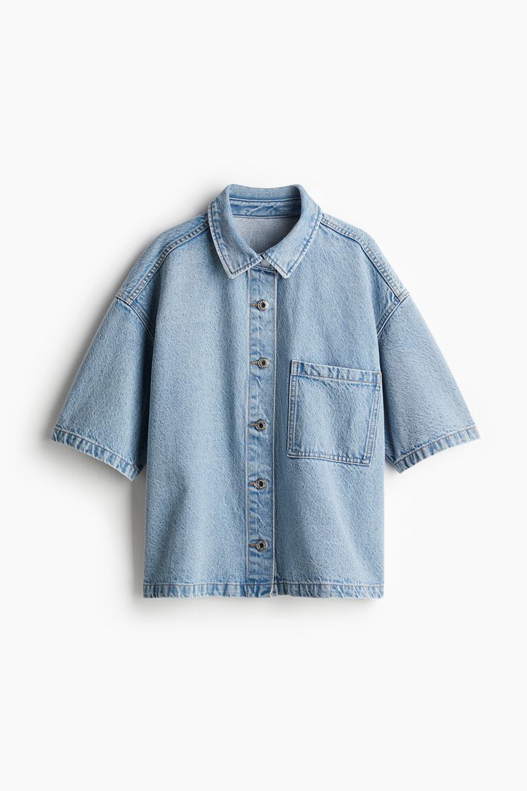 シャツ LMC OVERSIZED DENIM SHIRT SA606 OVERSIZED DENIM SHIRT black - LMC | 엘엠씨