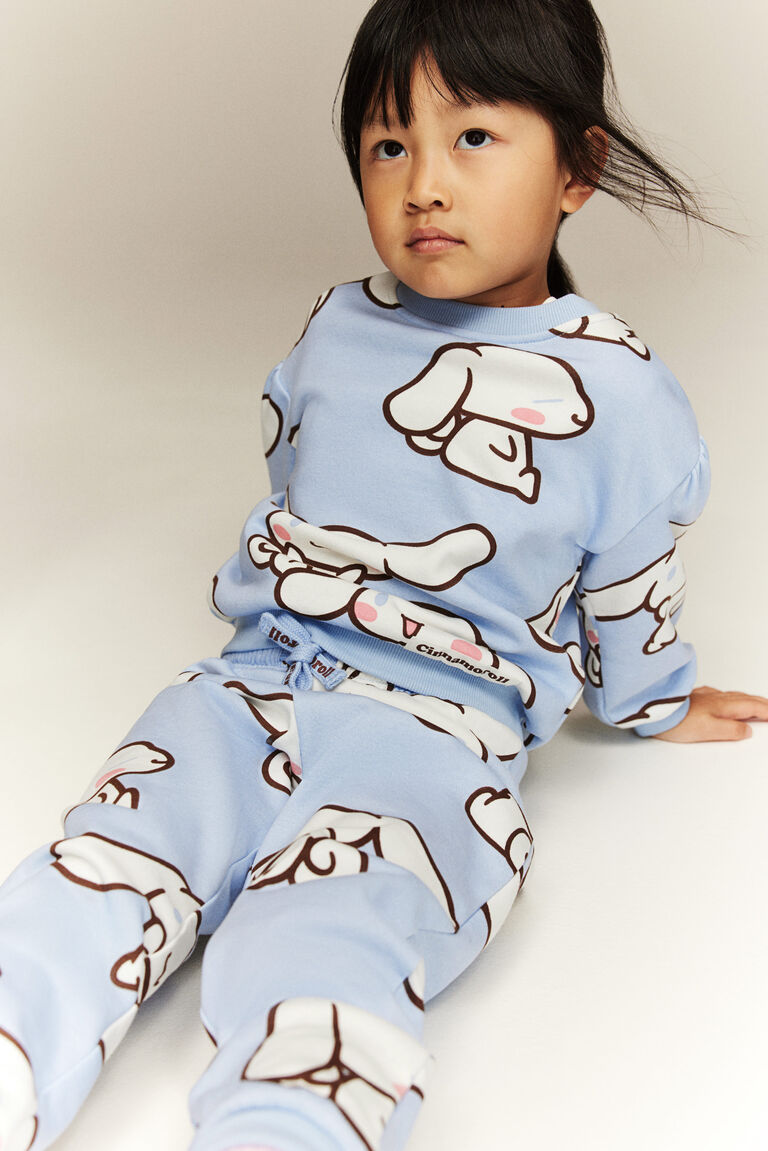 Printed sweatshirt joggers