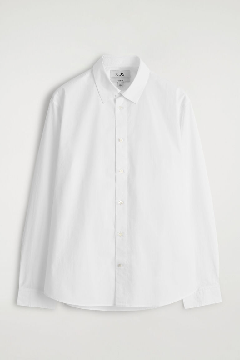 RELAXED PIMA COTTON-POPLIN SHIRT