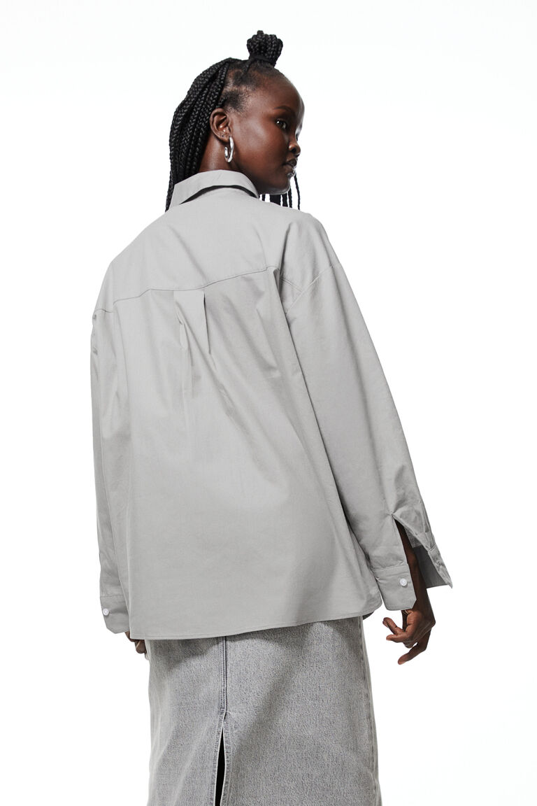 Y Project Women Black Poplin Oversize Shirt