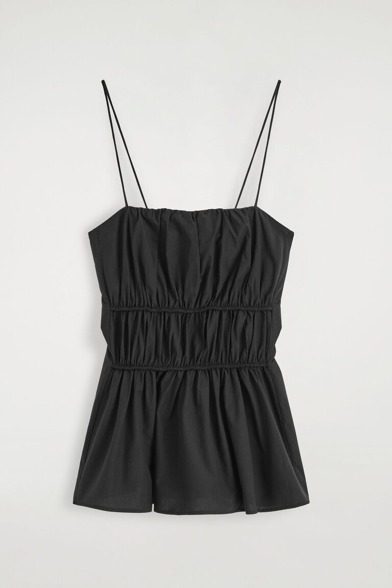 GATHERED COTTON TOP