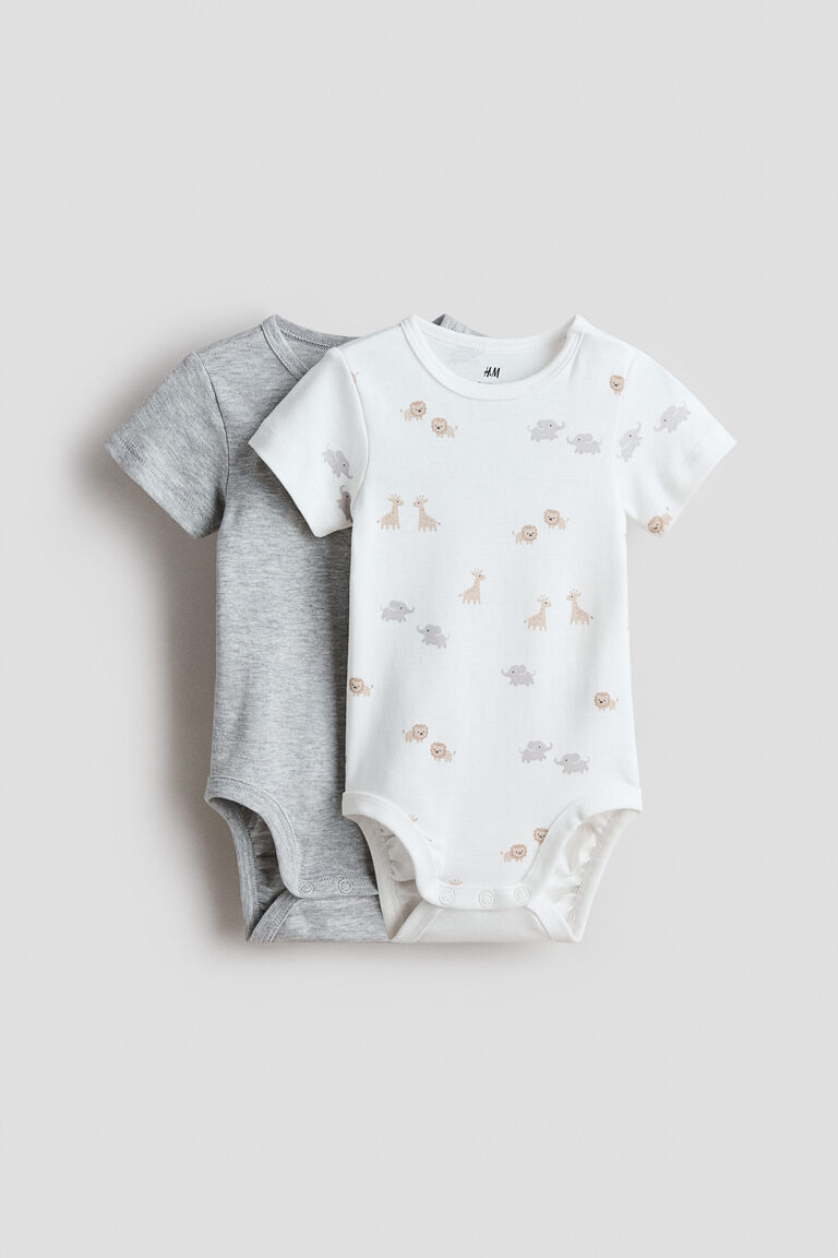 2-pack cotton bodysuits