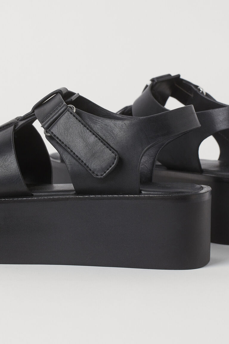 h and m platform sandals
