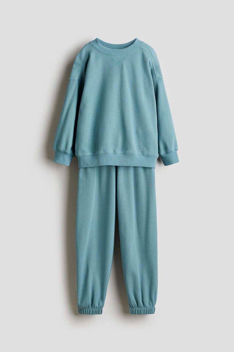 2-piece waffled cotton set