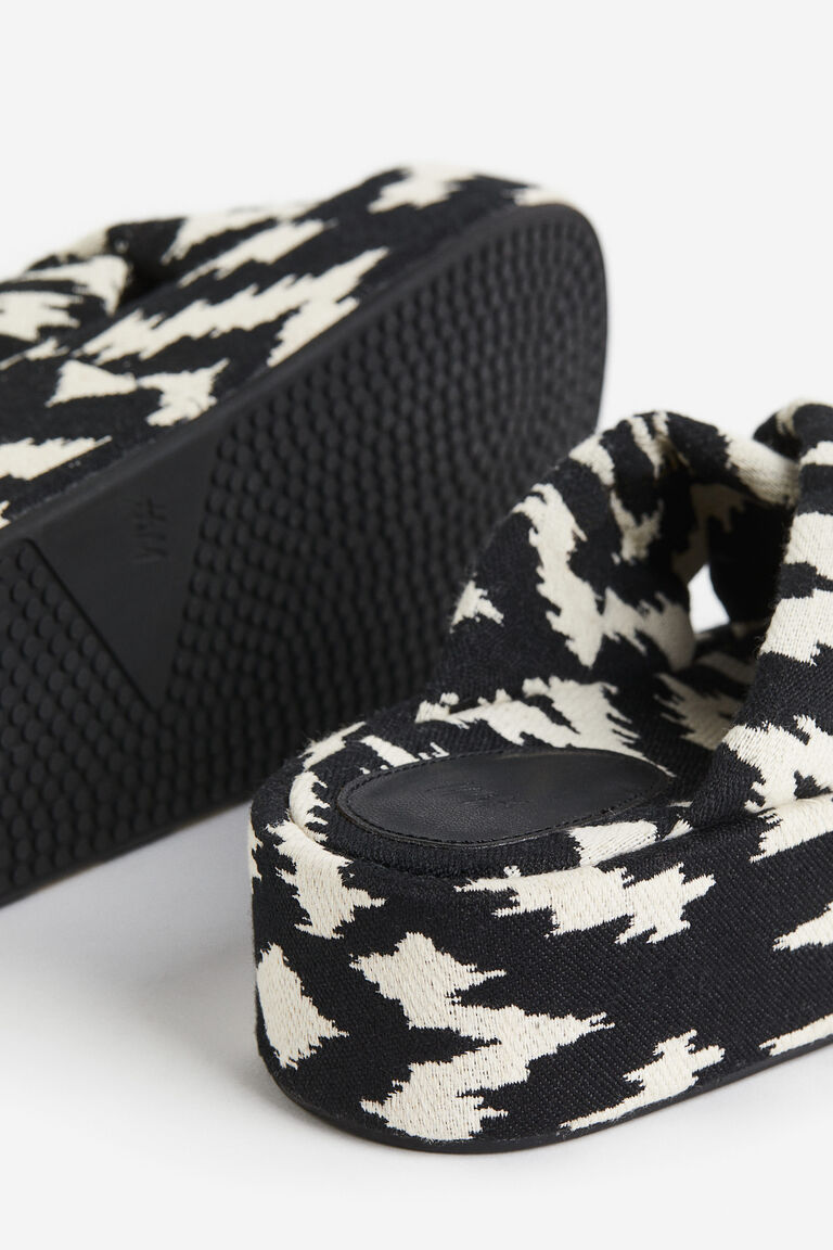 Padded platform sandals