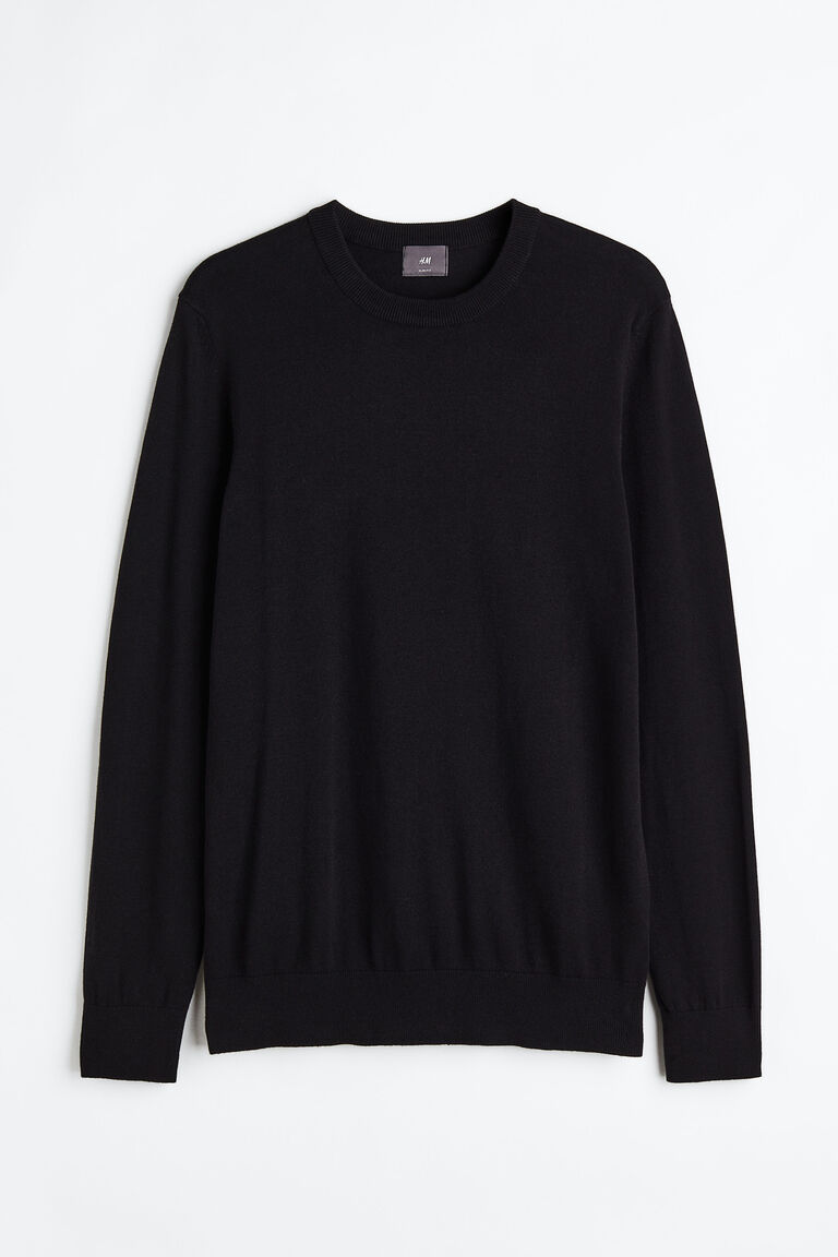 Slim Fit Fineknit cotton jumper