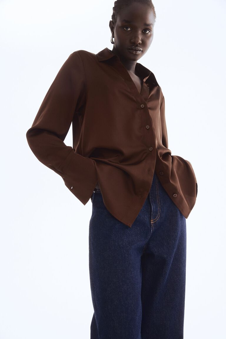 V-neck blouse