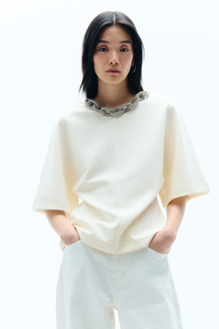 Chain-detail T-shirt