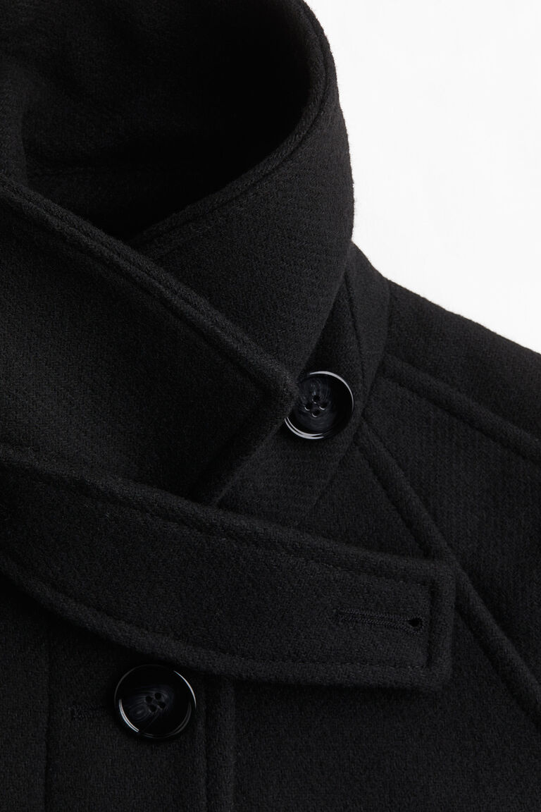 042052● ESSAY OVERSIZED COLLAR LESS COAT ASOS DESIGN collarless oversized chuck on coat in grey | ASOS