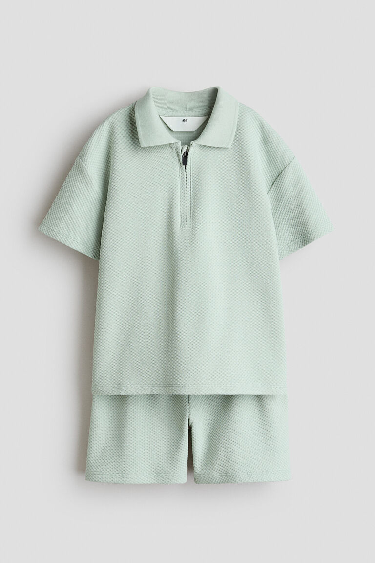 2-piece textured jersey set