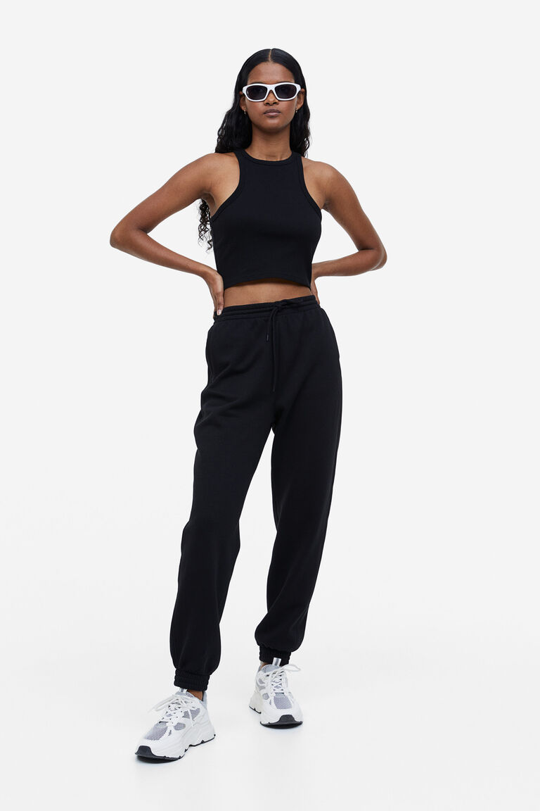 H&m high waisted joggers womens hot sale