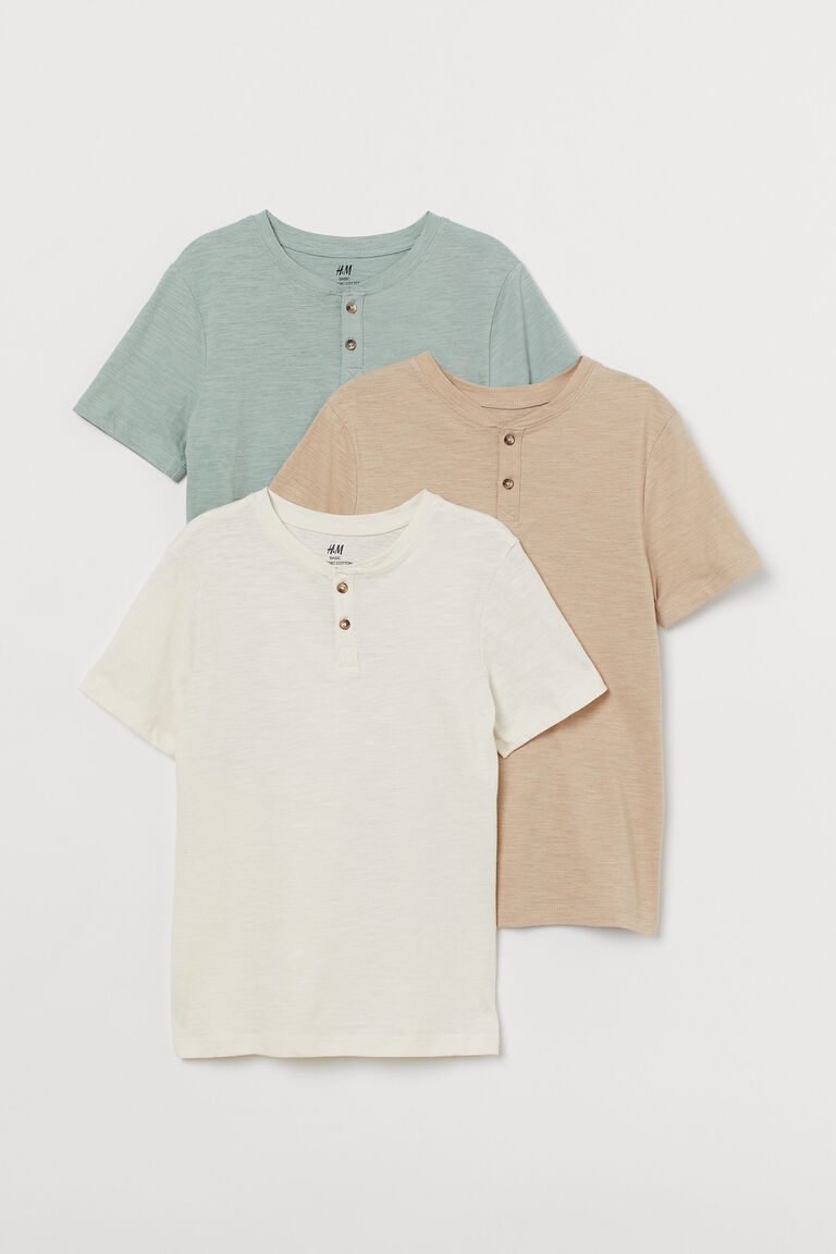3pack Henley tops