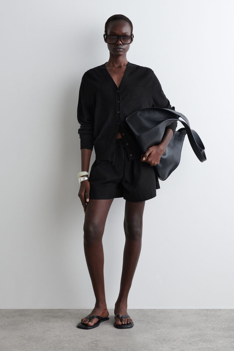 DRAWSTRING COTTON SHORTS