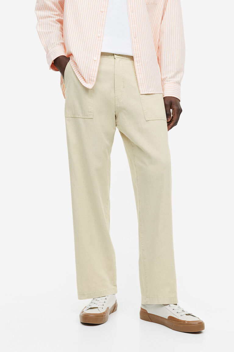 Relaxed Fit Linenblend trousers