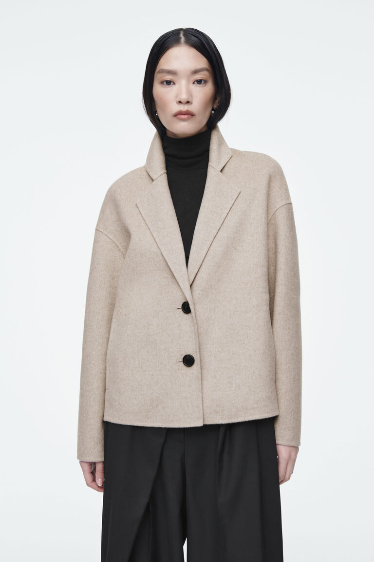 TAILORED DOUBLE-FACED WOOL JACKET