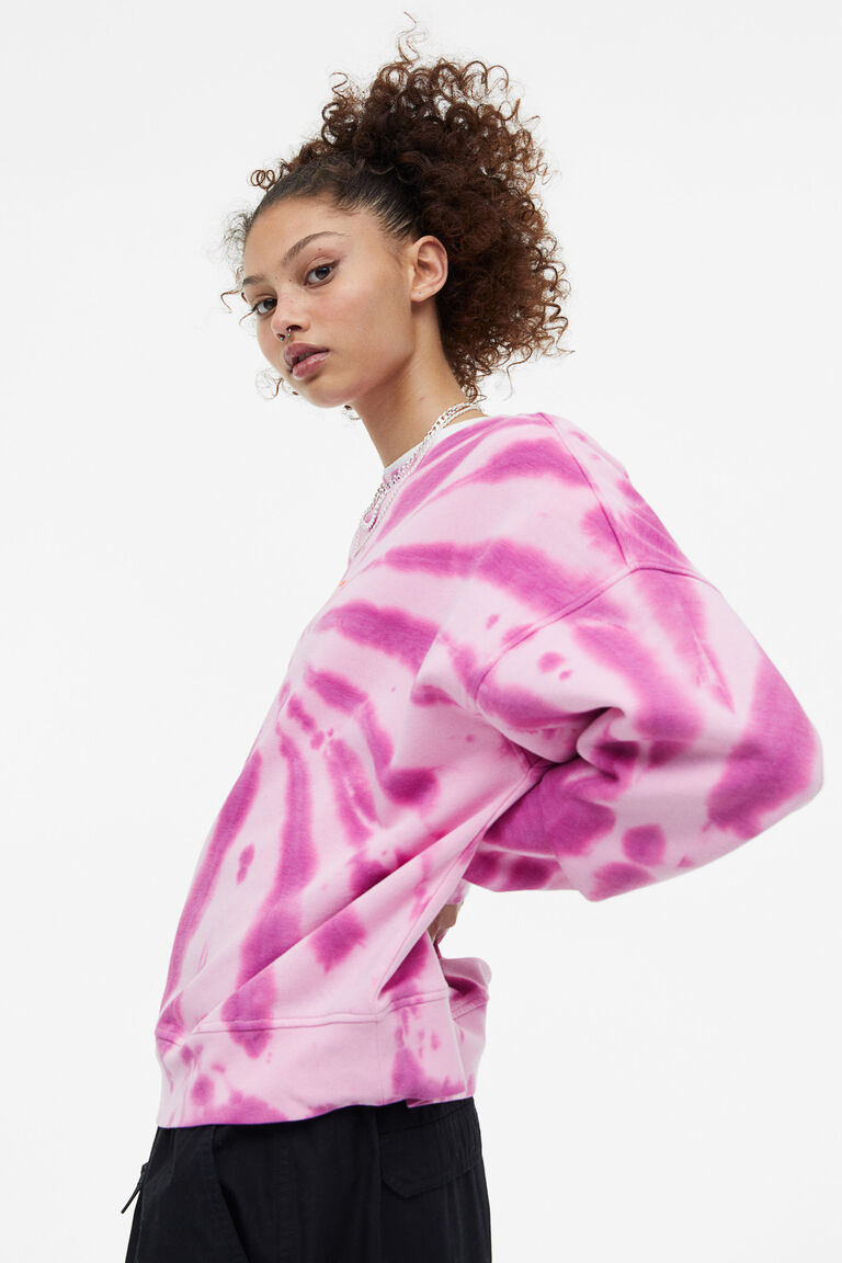 Oversized printed sweatshirt