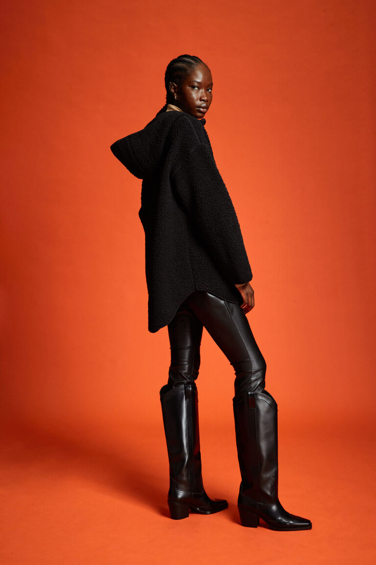 Oversized fleece hoodie