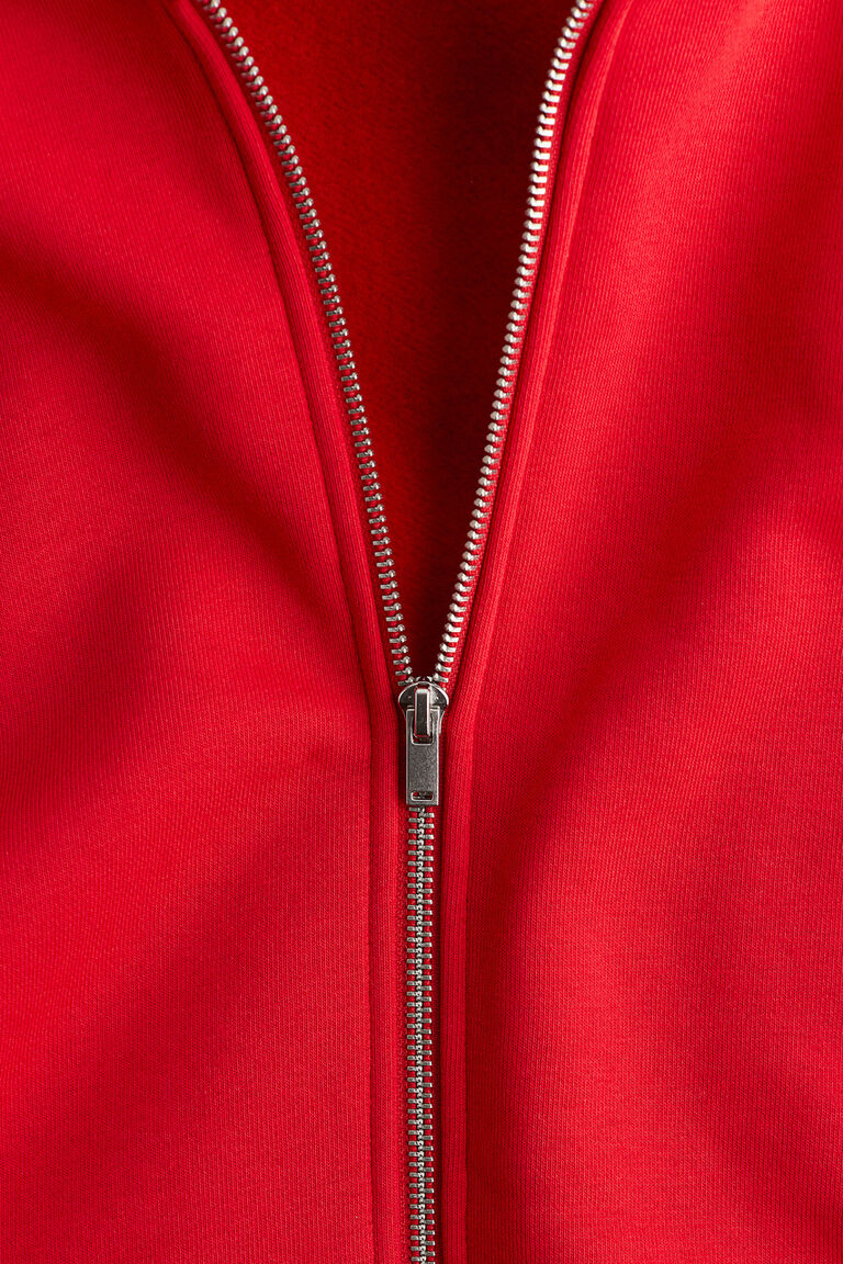 Zip-through sports hoodie