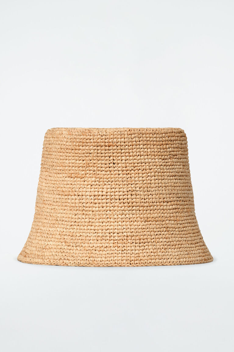 STRAW BUCKET HAT