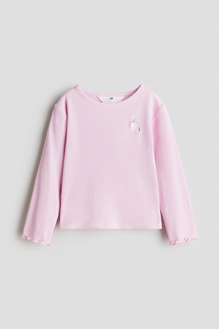 Embroidery-detail cotton top