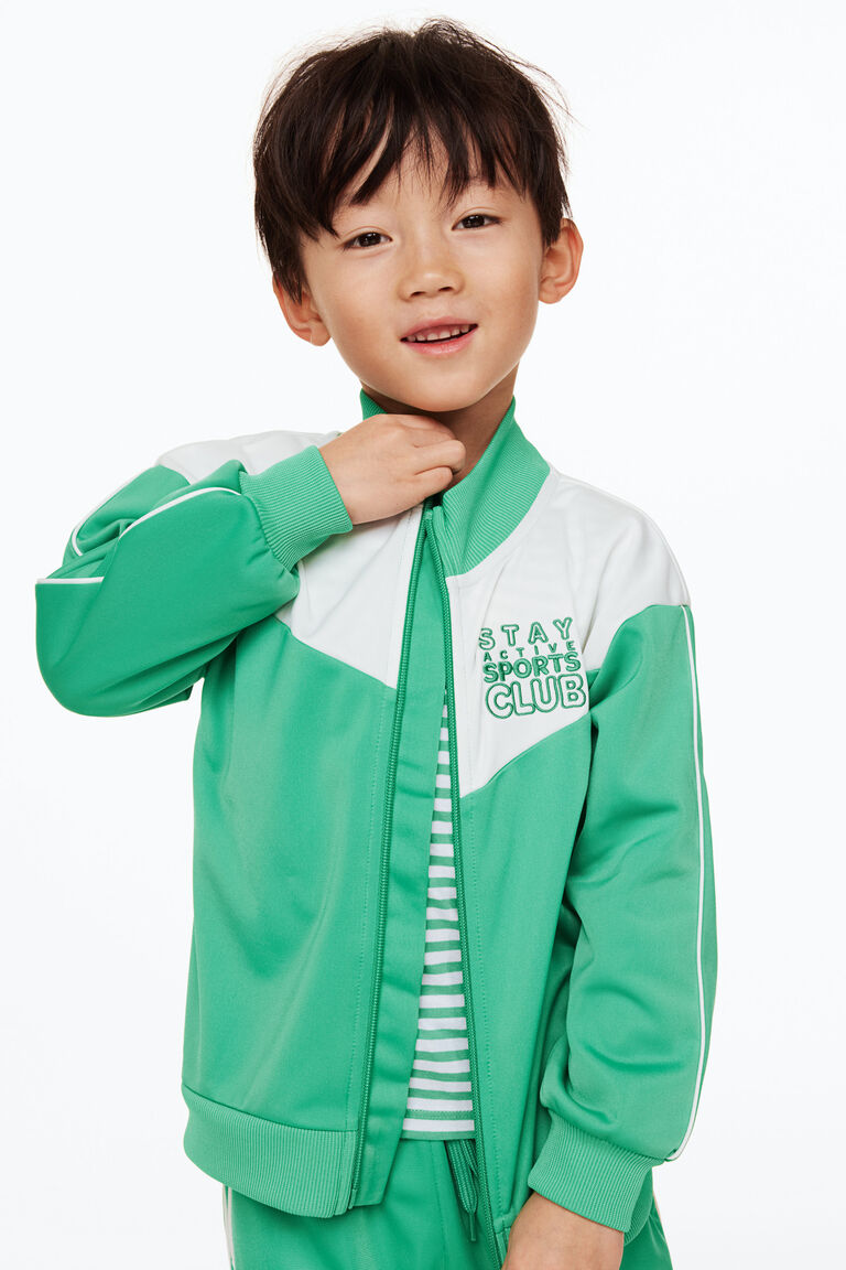 Blockcoloured track jacket