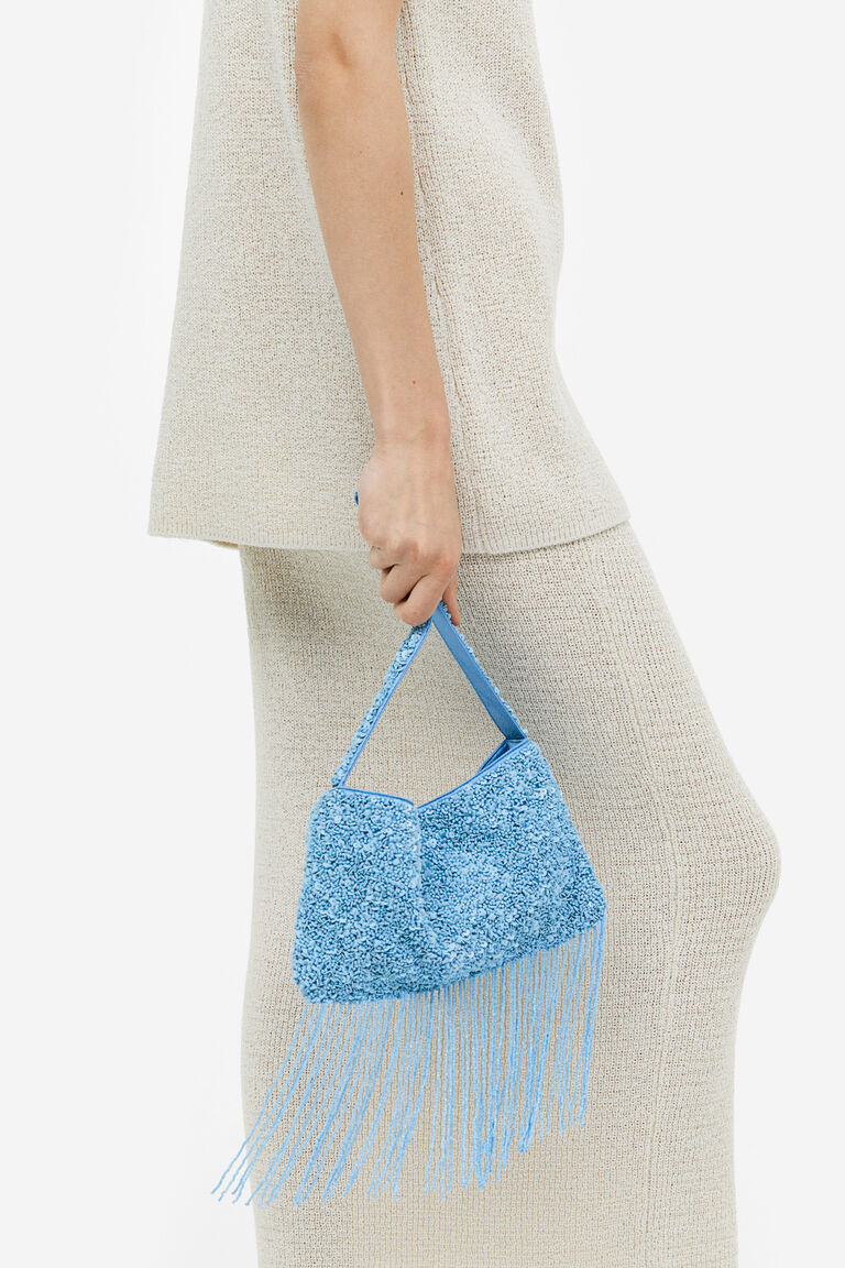Beaded shoulder bag
