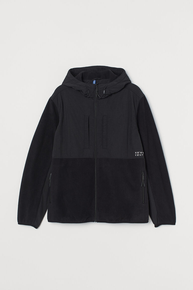 Hooded fleece jacket