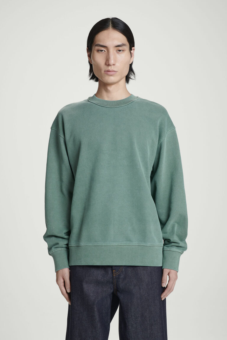 RELAXED WASHED-COTTON SWEATSHIRT