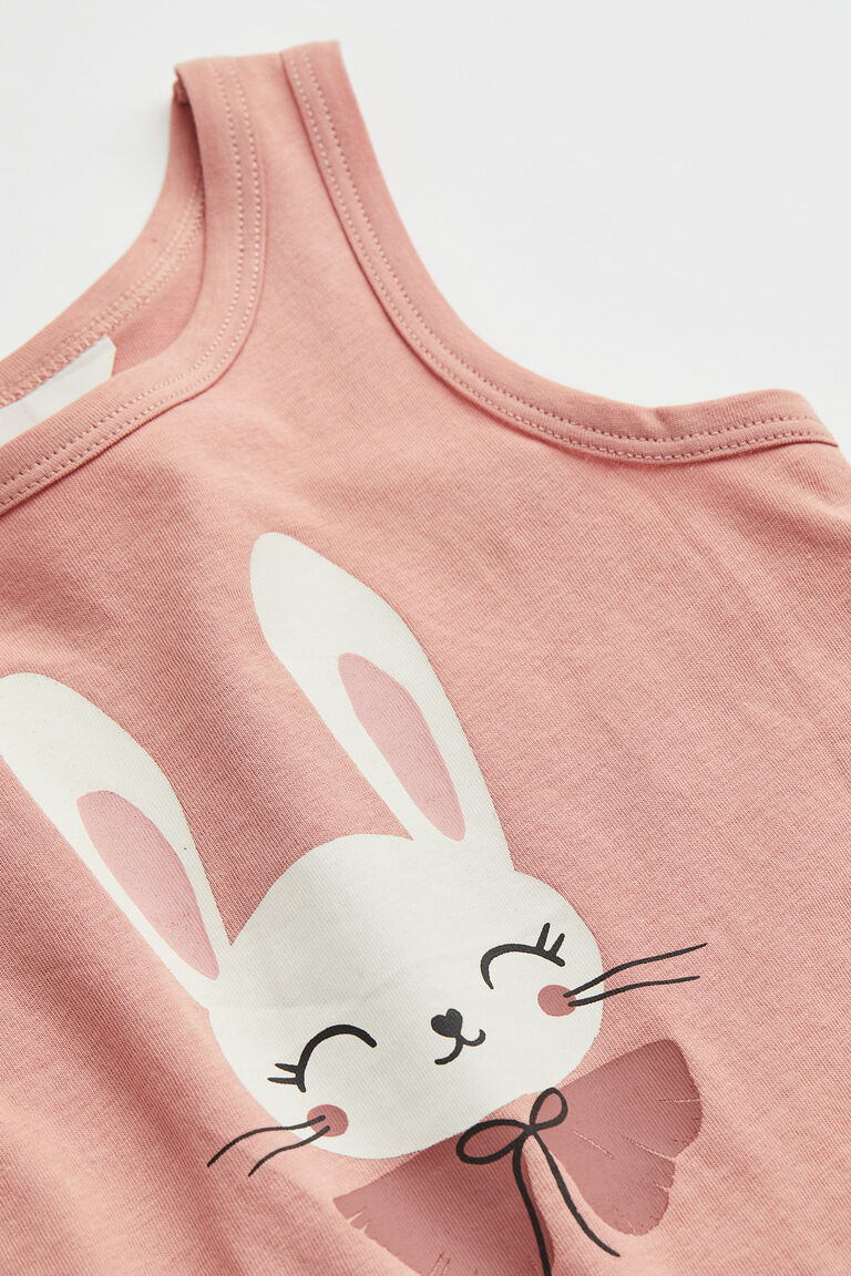 Cotton jersey vest top