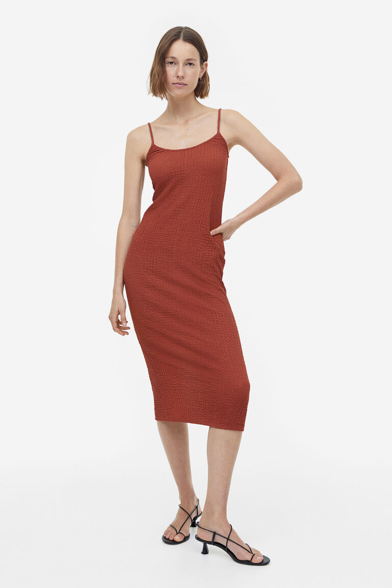 Max Studio Women's Crinkled Jersey Asymmetrical Dress - Short Sleeve With Side Ruching - View #5