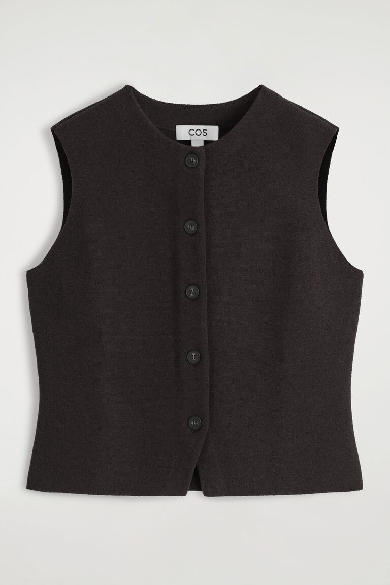 KNITTED COTTON WAISTCOAT