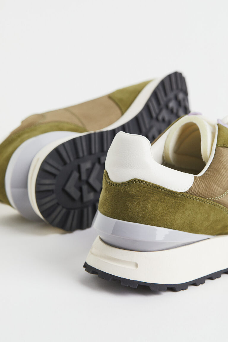 khaki green trainers ladies