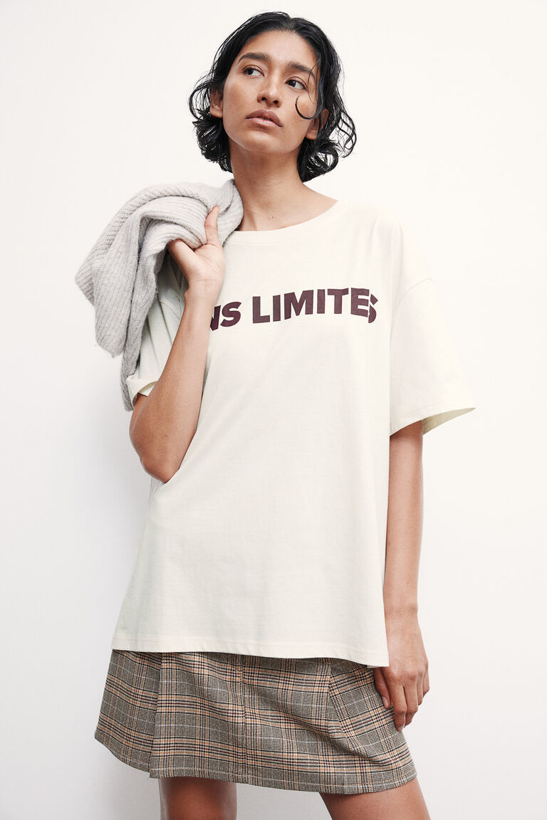 Printed Mid Length Shirt